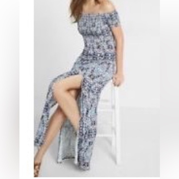 Express Double Slit Off the Shoulder Maxi Dress. NWT - Picture 11 of 11